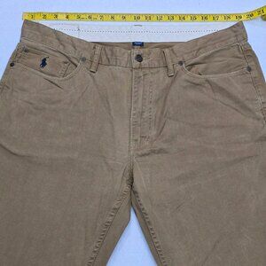 Polo Ralph Lauren Men's Authentic Dungarees 38x30 Beige Straight Leg Pants